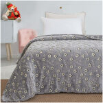 Κουβέρτα fleece φωσφορίζουσα Beauty Home Art 6127 Γκρι