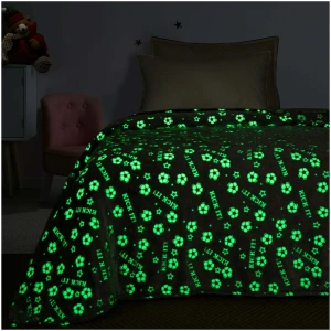 Fluorescent fleece blanket 160x220 Beauty Home Art 6127 Grey