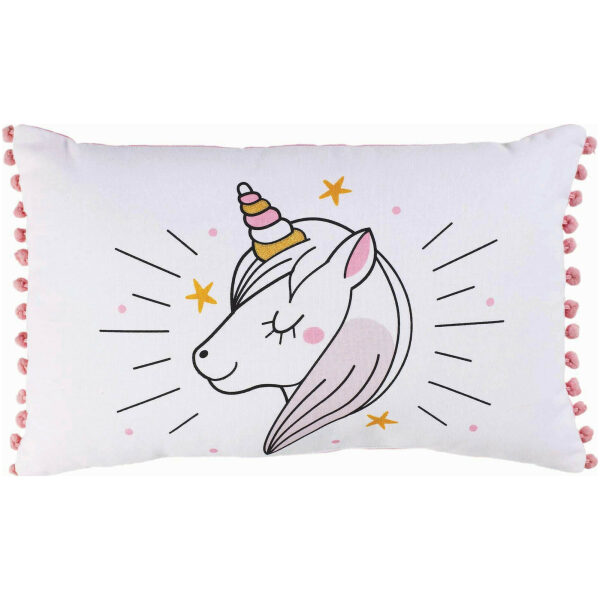 Decorative pillow 30x50 Flamingo Unicorn White