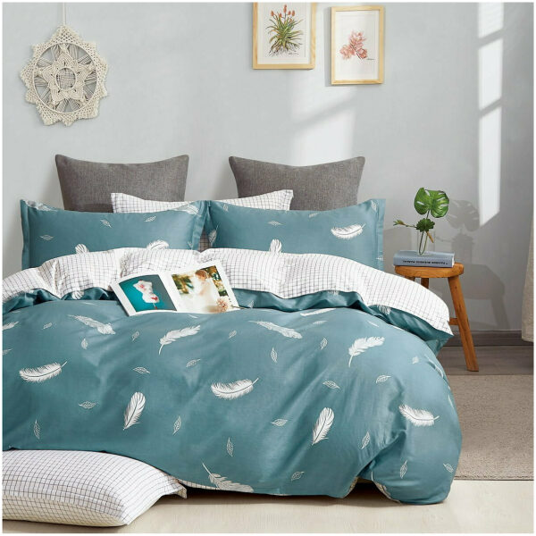 Bed sheet set 230x260 Beauty Home 1943 Meditation Bright green