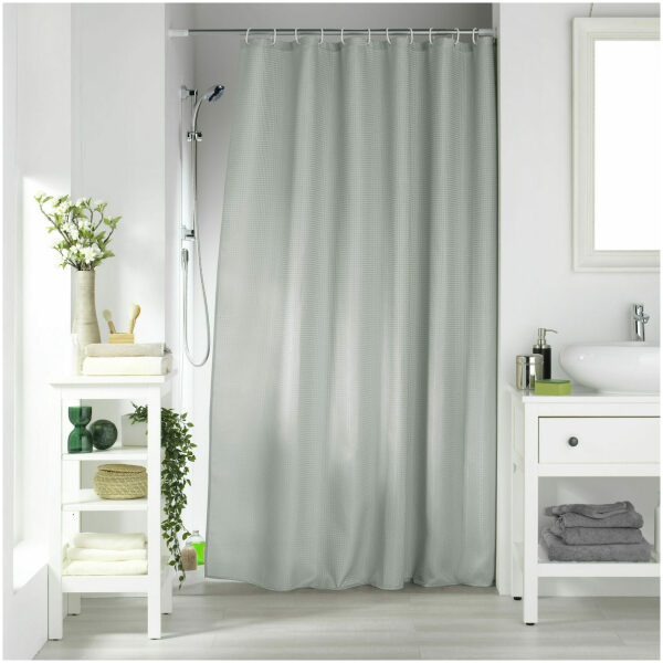 Bath curtain 180x200 Flamingo Quartz Light Grey