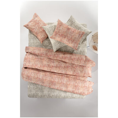 Set of extra double bed sheets 240×265 Guy Laroche Net Coral