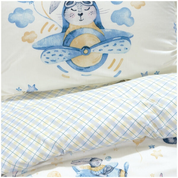 Bed sheet set 170x260 Das Home Kid 4717 Blue Ocher