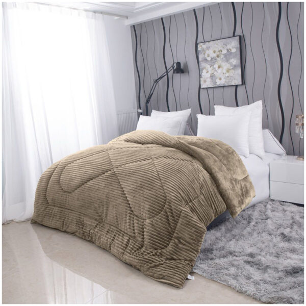 Blanket duvet 160×220 flannel isothermal Giorgio Lite Cigar