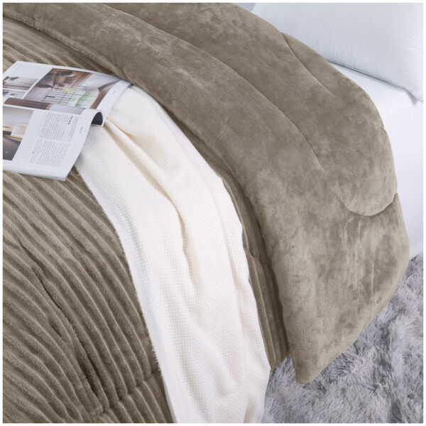 Blanket duvet 160×220 flannel isothermal Giorgio Lite Cigar