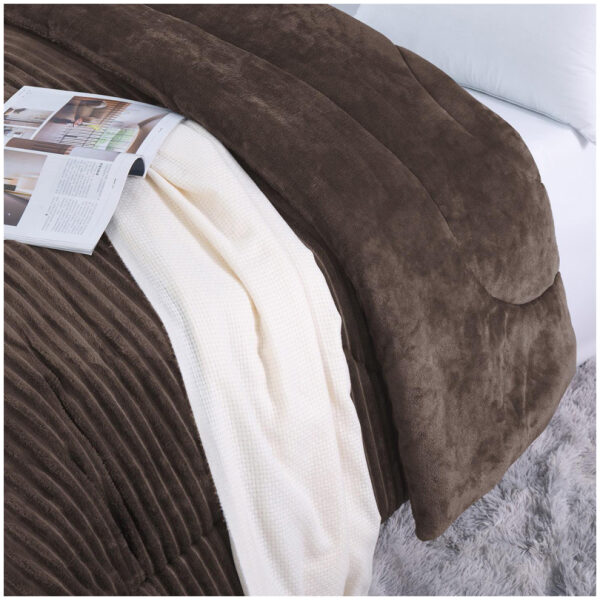 Flannel blanket isothermal Giorgio Lite Brown