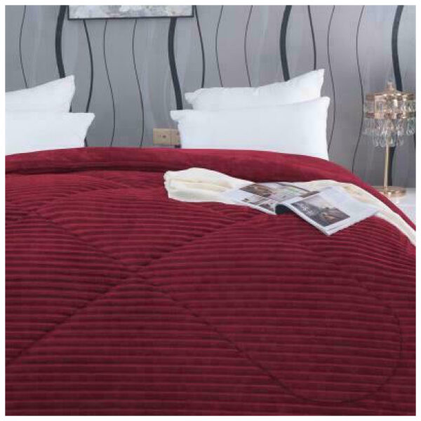 Blanket duvet 160×220 flannel isothermal Giorgio Lite Burgundy