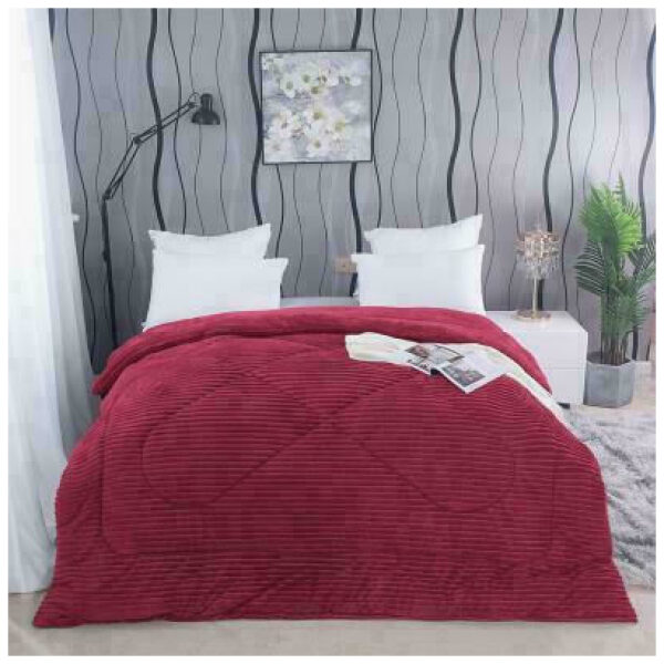 Blanket duvet 160×220 flannel isothermal Giorgio Lite Burgundy