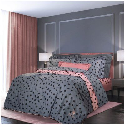 Blanket 220x240 Greenwich Polo Club 2100 - Grey polka dots