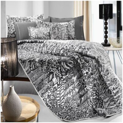 Extra double blanket 220x240 Guy Laroche Artizan Black and white