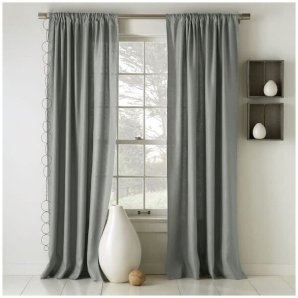 Curtain slot Width 300cm x Height 270cm – Olive, grey color