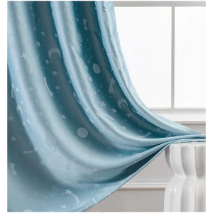 Phosphorescent curtain with 8 rings 140 × 260 Art Ciel color