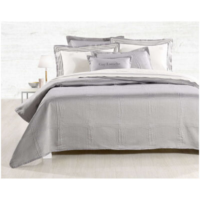 Blanket set 240 × 250 Guy Laroche Essenza Silver color