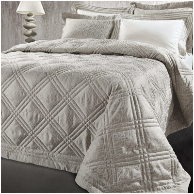 Blanket set 240 × 250 Guy Laroche Living Taupe color