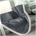 Throw blanket set 130×170 Guy Laroche Ristretto Anthracite