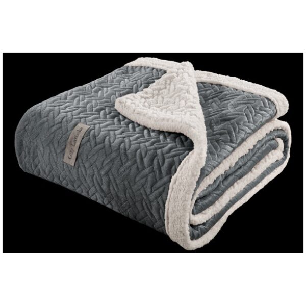 Throw blanket set 130×170 Guy Laroche Ristretto Anthracite