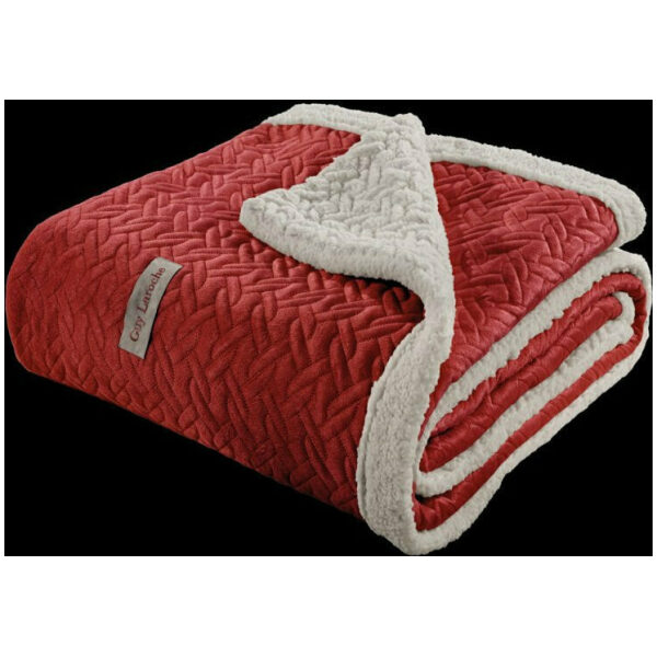 Throw blanket set 130×170 Guy Laroche Ristretto Rosso