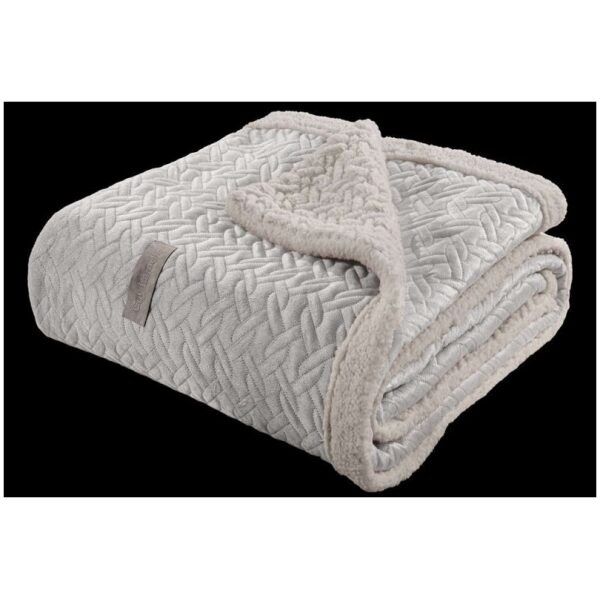 Throw blanket set 130×170 Guy Laroche Ristretto Silver