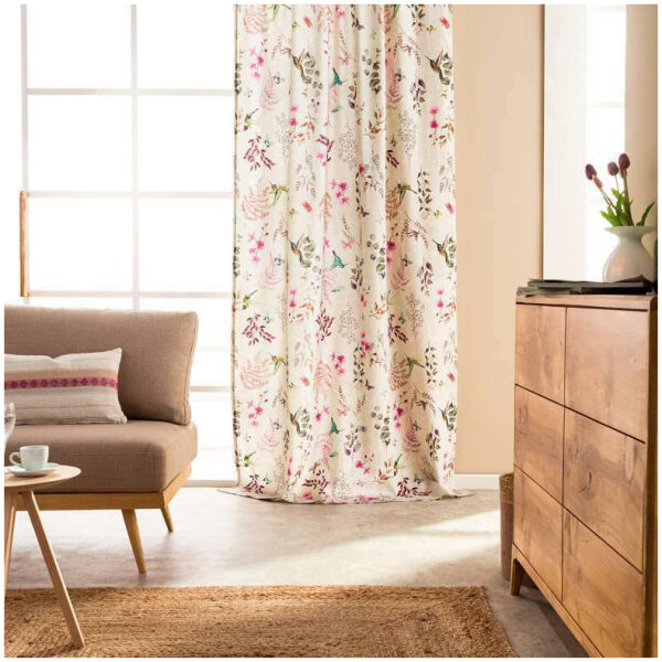 Curtain slot heading 140x260 Gofis Home Floral