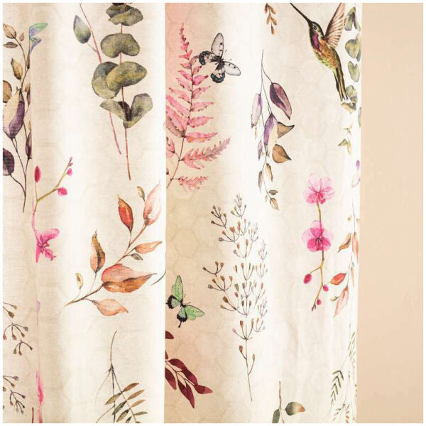 Curtain slot heading 140x260 Gofis Home Floral