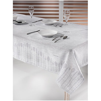 Tablecloth 145×145 Saint Clair 1007 Silver