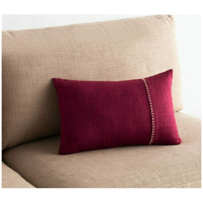 Decorative pillowcase 30×45 Gofis Home Chrome  Red Leather