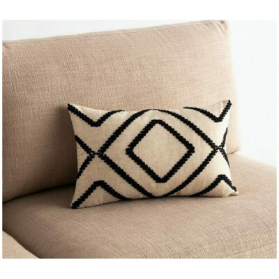 Decorative pillowcase 30×45 Gofis Home Fabio Linen Black