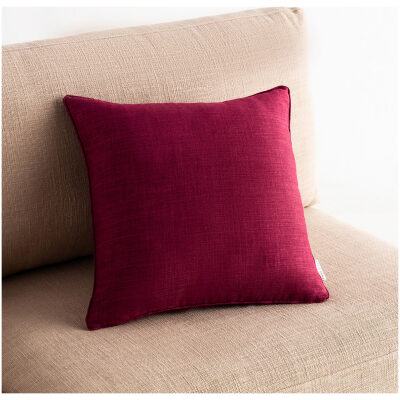 Decorative pillowcase 43×43 Gofis Home Chrome Red Leather