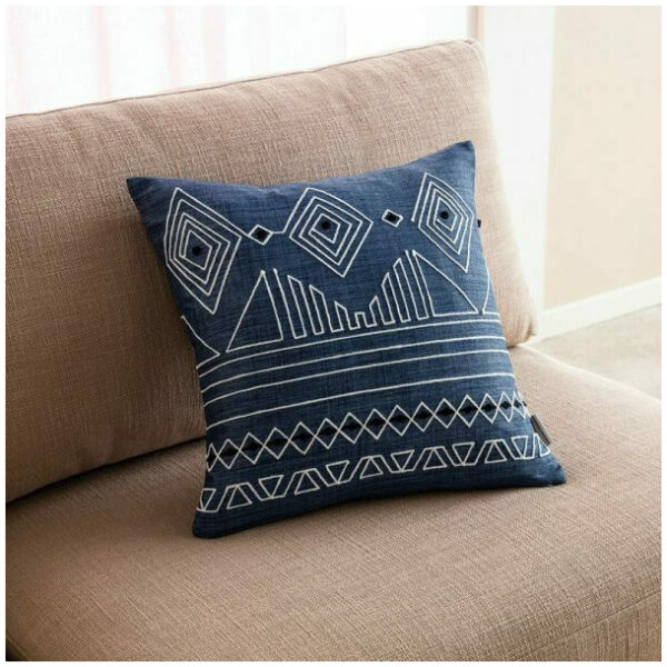 Decorative pillowcase 43×43 Gofis Home Edna Blue Jean