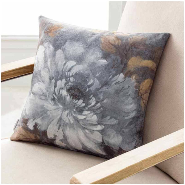 Decorative pillowcase 43×43 Gofis Home Moon Flower Grey