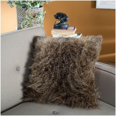 Decorative pillowcase 45×45 Teoran Pelt 07 Brown Beige