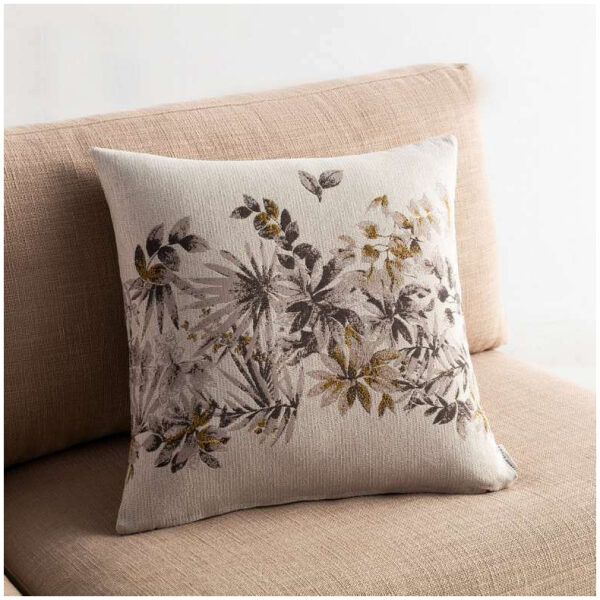 Decorative pillowcase 50×50 Gofis Home Ivy Beige Ocher