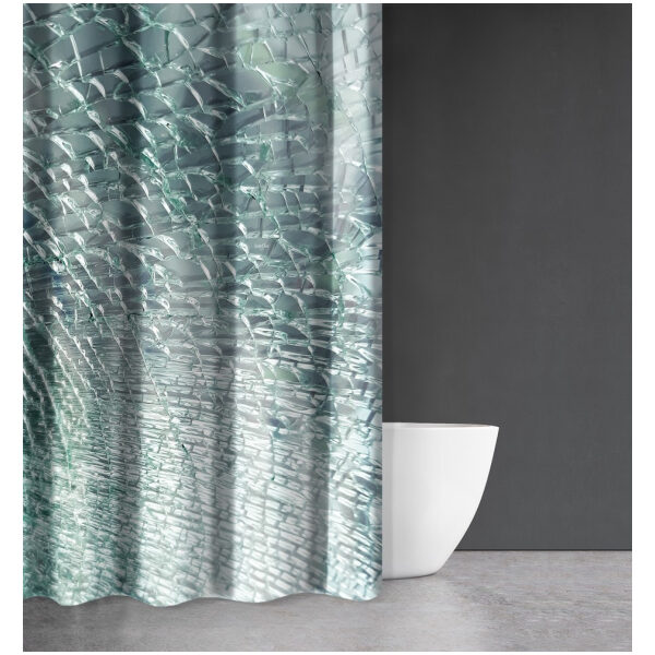 Bath curtain 180×200 Saint Clair Abstract Des 109 Green