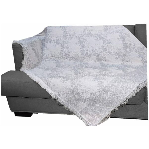 Sofa throw double-sided cotton Malco Home Crackele Grey