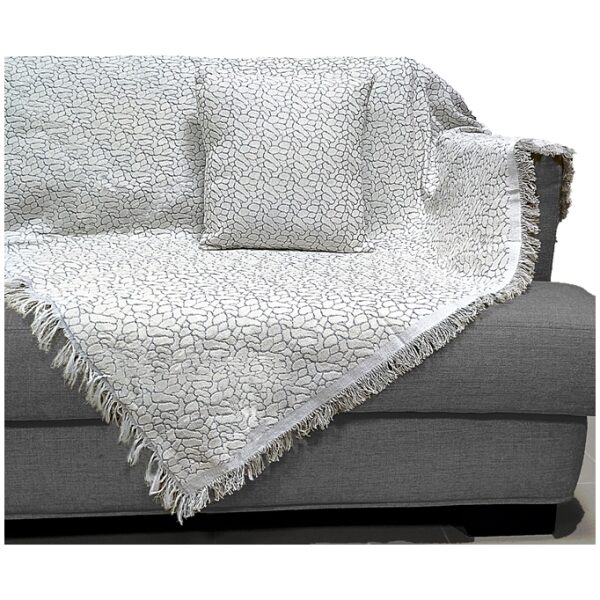 Sofa throw double-sided cotton  Malco Home Grey