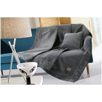 Sofa throw Guy Laroche Rubicon Anthracite