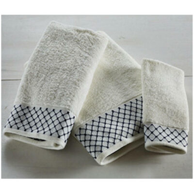 Set of towels 3pcs Whitegg Net White