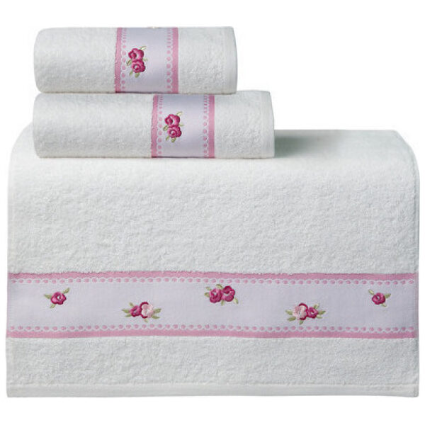 Towel set 3pcs Das Home 225 White Pink