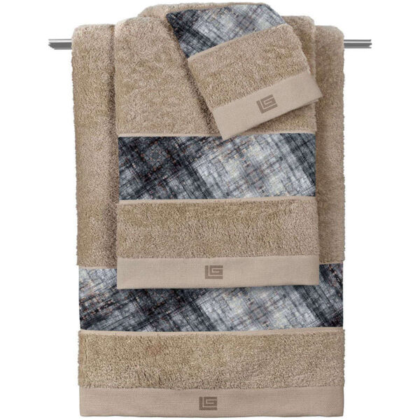 Set of towels 3pcs Guy Laroche Royal Beige Black