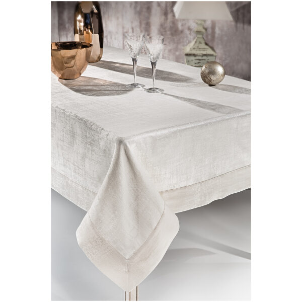 Tablecloth 155×220 Guy Laroche Canvas Ivory