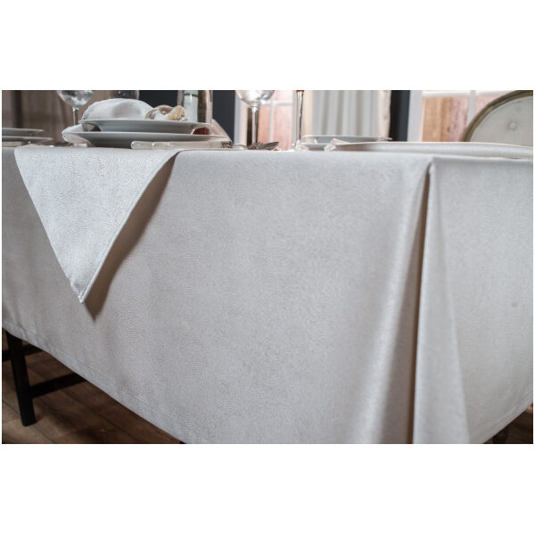 Tablecloth set 7 pcs Teoran Chambery Ecru