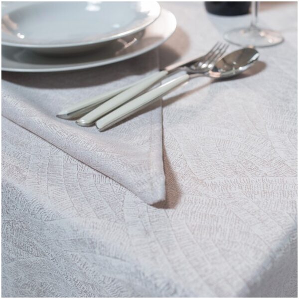 Tablecloth set 7 pcs Teoran Lille Ecru Beige