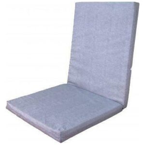 High back chair cushion 45x105x4 Linea Home Gray Light blue