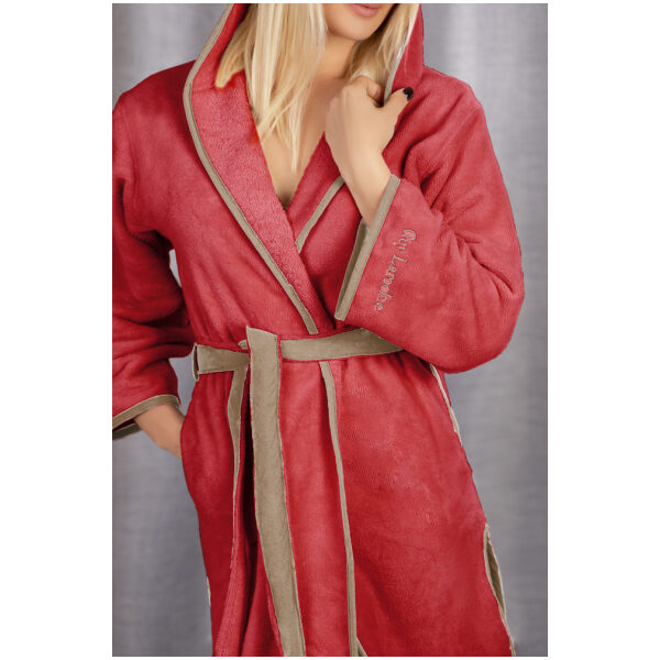 Guy Laroche Comfy red hooded bathrobe