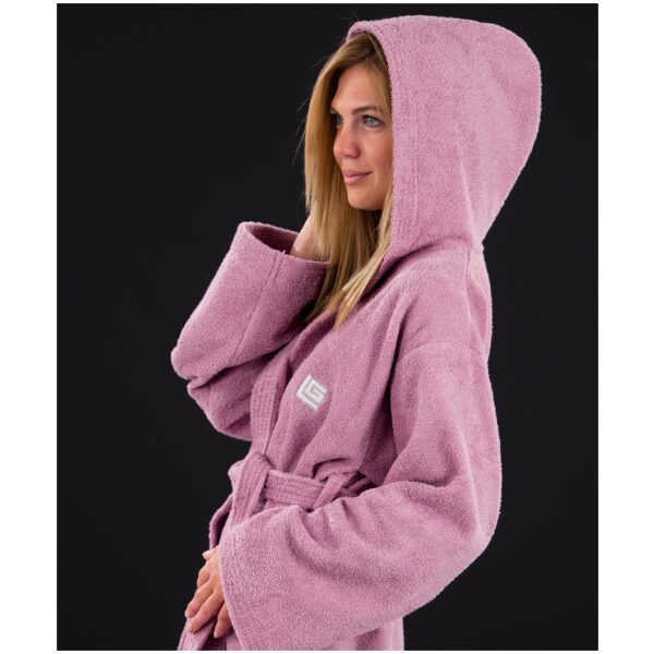 Hooded bathrobe Guy Laroche Daily Violet