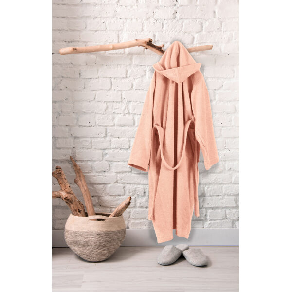 Hooded bathrobe Guy Laroche Daily Pink