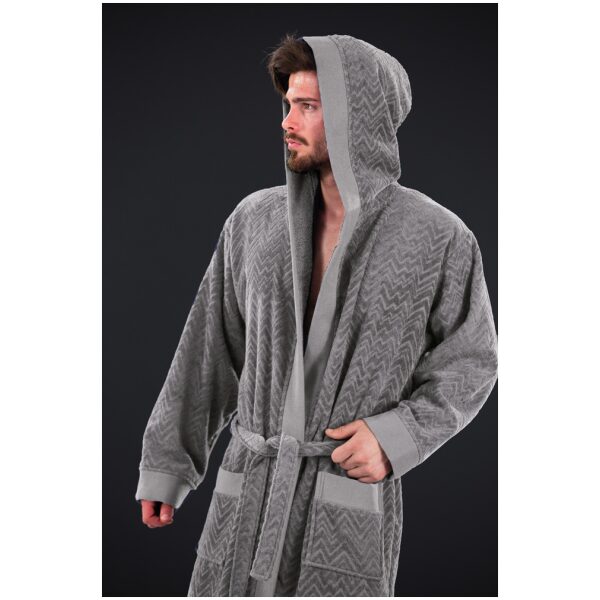 Hooded bathrobe Guy Laroche Palacio Silver