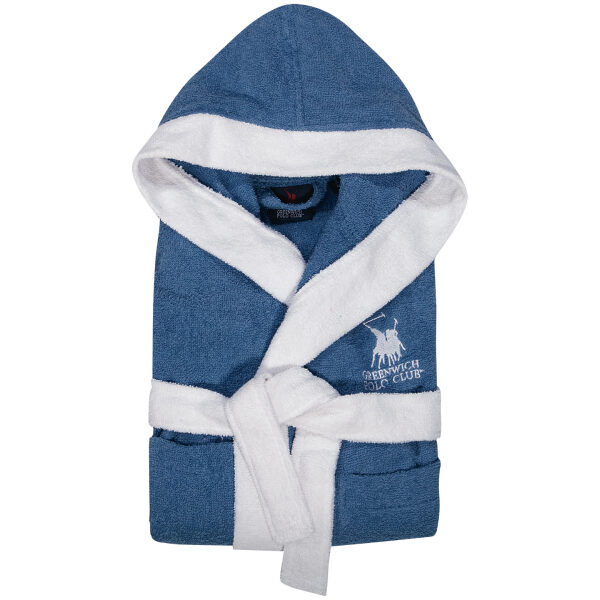 Child's Bathrobe Greenwich Polo Club 8606 Blue