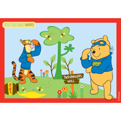 Παιδικό χαλί 133x190 Disney Winnie The Pooh 86190 Πολύχρωμο