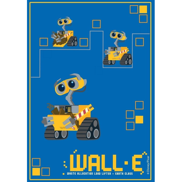 Children's carpet 140x200 Disney Wall-E 501 Blue Yellow